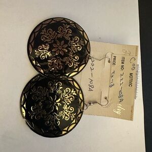 Gold Victorian Filigree Earrings